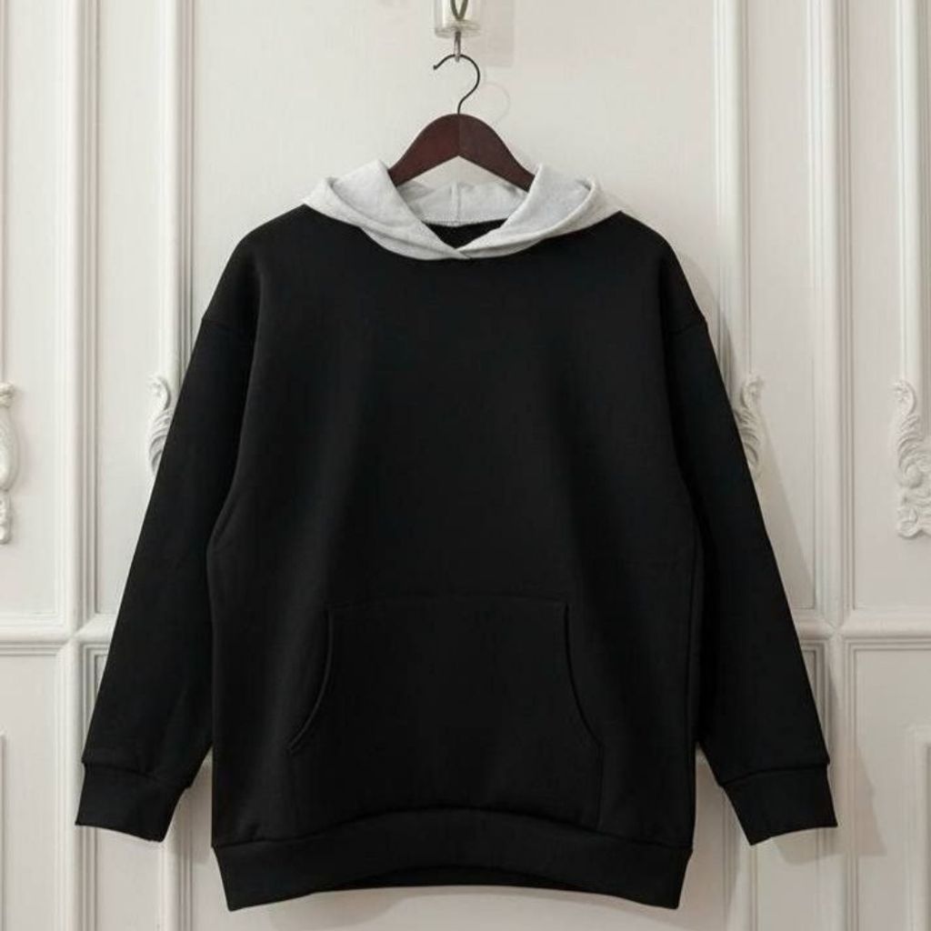 خرید انلاین هودی دورس تو کرکی کلاه طوسی