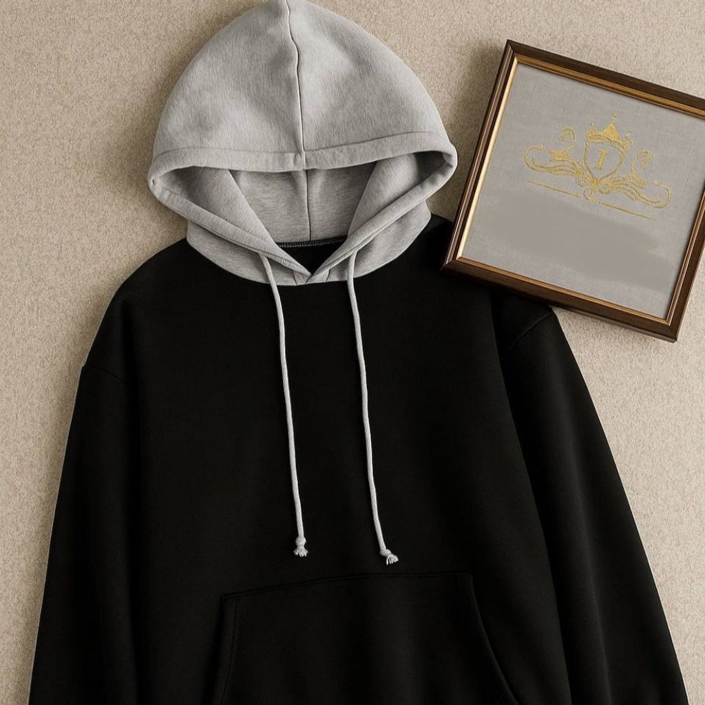 خرید آنلاین هودی دورس تو کرکی کلاه طوسی