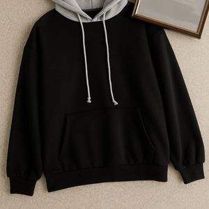 خرید آنلاین هودی دورس تو کرکی کلاه طوسی