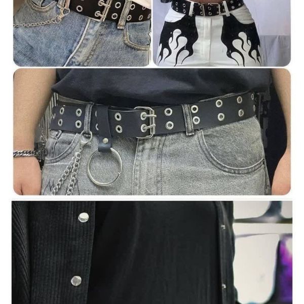 کمربند دو پانچ و تک پانچ زنجیردار kr73u