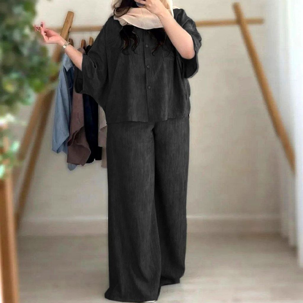 خرید اینترنتی ست شومیز و شلوار ترند و پرفروش نازلی