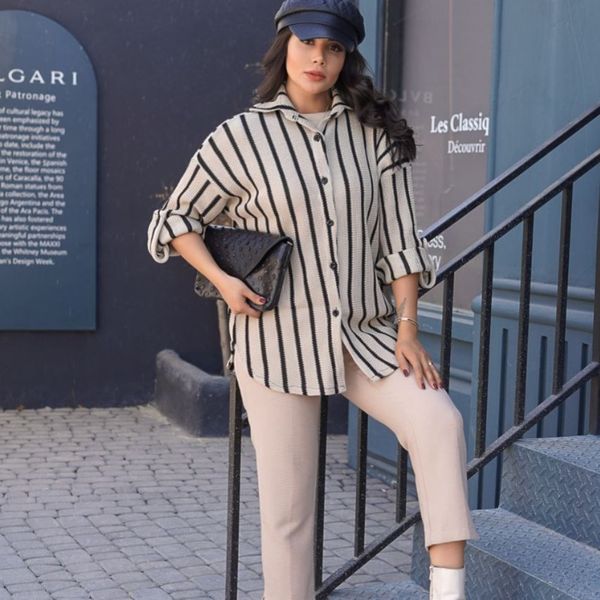 شومیز  قلاب بافی