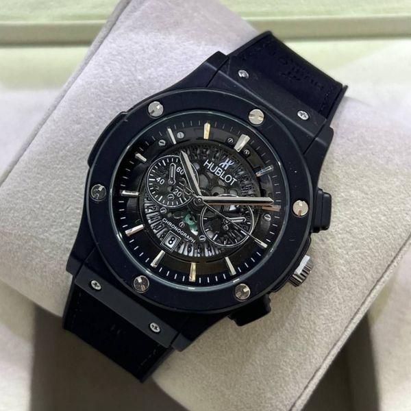 369178 ✨ ساعت مردانه هابلوت تک موتوره - طرح اتومات ✨