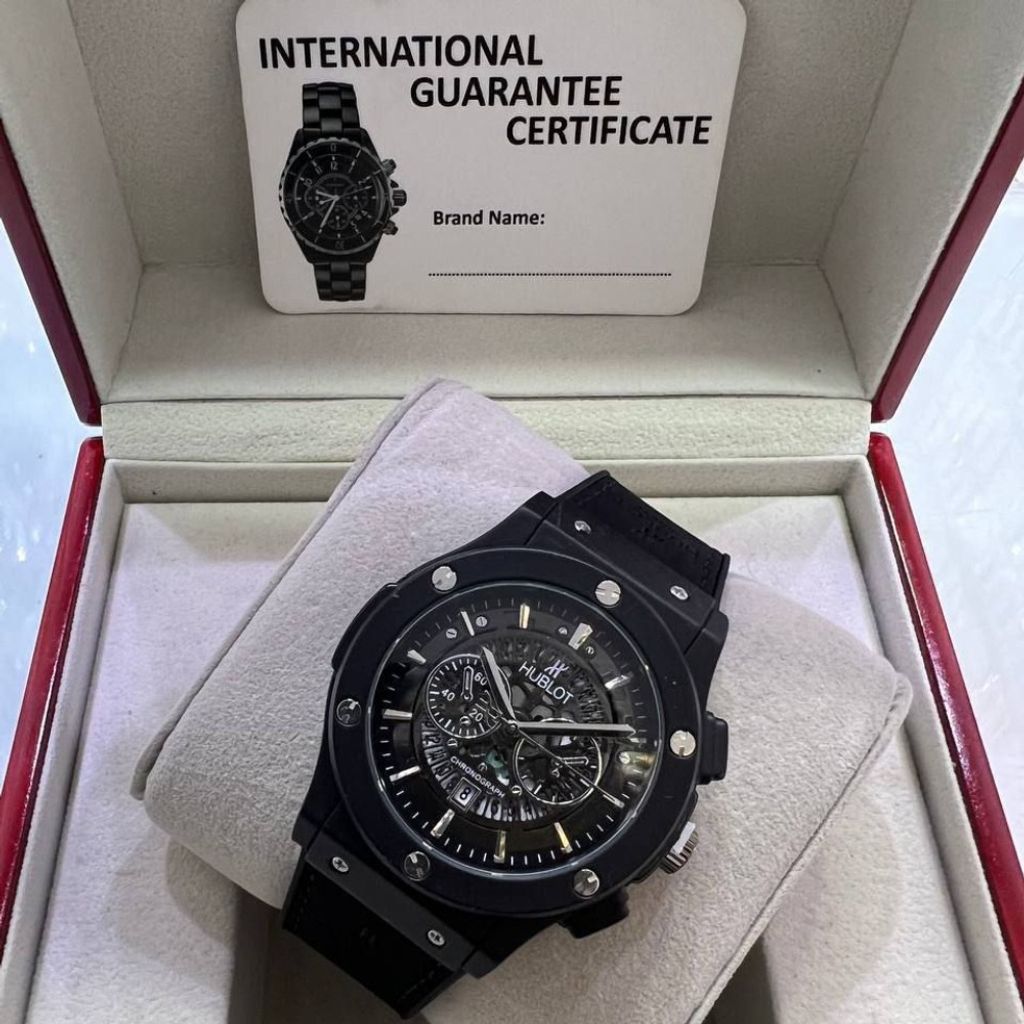 خرید اینترنتی 369178 ✨ ساعت مردانه هابلوت تک موتوره - طرح اتومات ✨