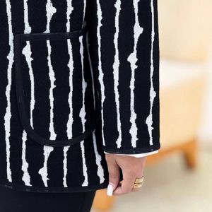 قیمت ارزان کت زنانه طرح گلیم زبرا