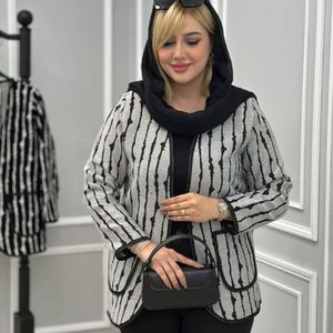 قیمت ارزان کت زنانه طرح گلیم زبرا