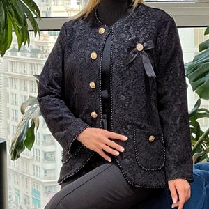 قیمت مانتو گیپور گل مخمل مدل نیکا سایزبندی (36-44)