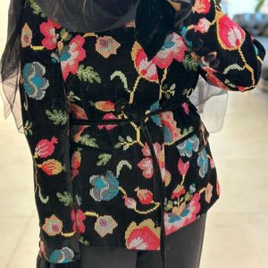 پالتو مخمل زنانه آستر دار مدل نیایش