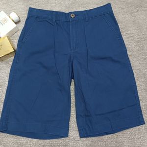 شلوارک سرمه ای کتان وارداتی