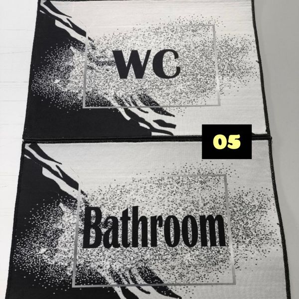 پادری فرشینه حمام و دستشویی 50 در 80 ست دو عددی مخمل شانل ( پس کرایه)