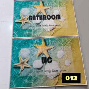 فروش اینترنتی پادری فرشینه حمام و دستشویی 50 در 80 ست دو عددی مخمل شانل ( پس کرایه)