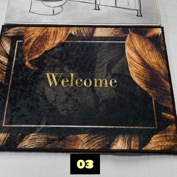 پادری فرشینه حمام و دستشویی 50 در 80 ست دو عددی مخمل شانل ( پس کرایه)