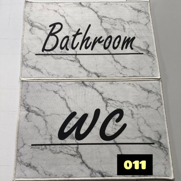 پادری فرشینه حمام و دستشویی 50 در 80 ست دو عددی مخمل شانل ( پس کرایه)