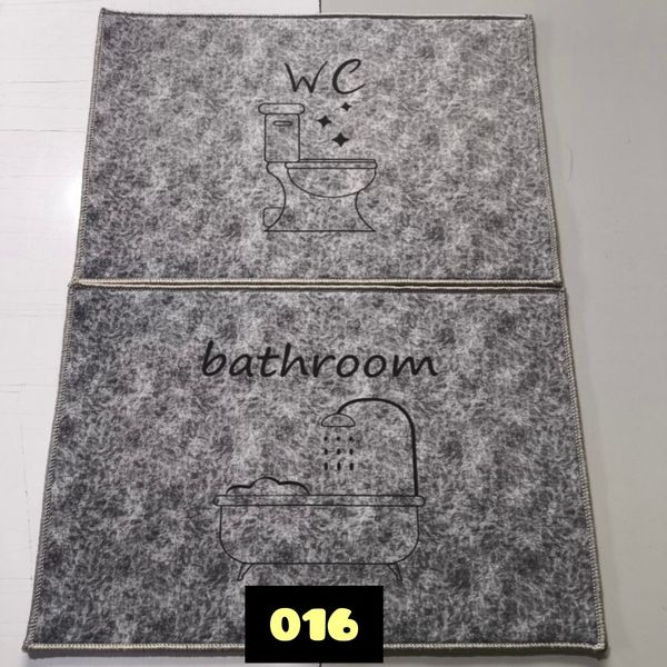 پادری فرشینه حمام و دستشویی 50 در 80 ست دو عددی مخمل شانل ( پس کرایه)