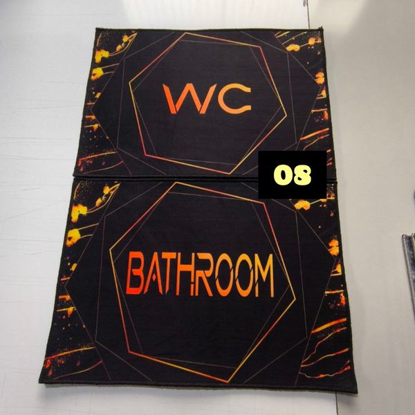 پادری فرشینه حمام و دستشویی 50 در 80 ست دو عددی مخمل شانل ( پس کرایه)