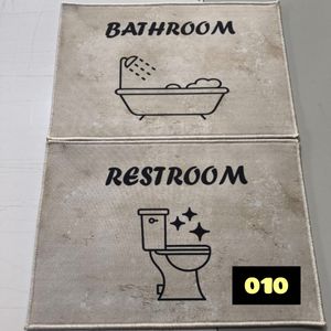 خرید اینترنتی پادری فرشینه حمام و دستشویی 50 در 80 ست دو عددی مخمل شانل ( پس کرایه)