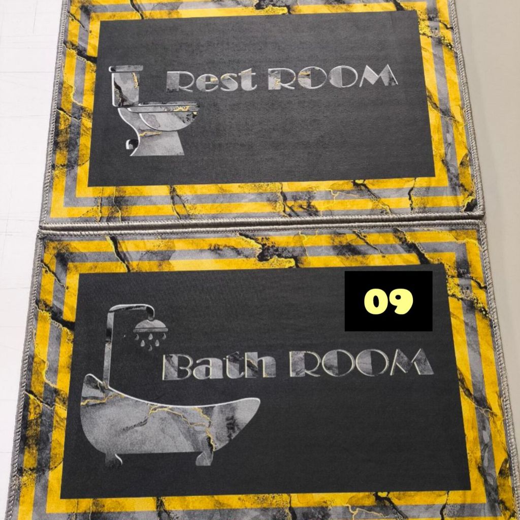 خرید انلاین پادری فرشینه حمام و دستشویی 50 در 80 ست دو عددی مخمل شانل ( پس کرایه)