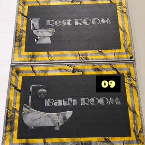 خرید انلاین پادری فرشینه حمام و دستشویی 50 در 80 ست دو عددی مخمل شانل ( پس کرایه)