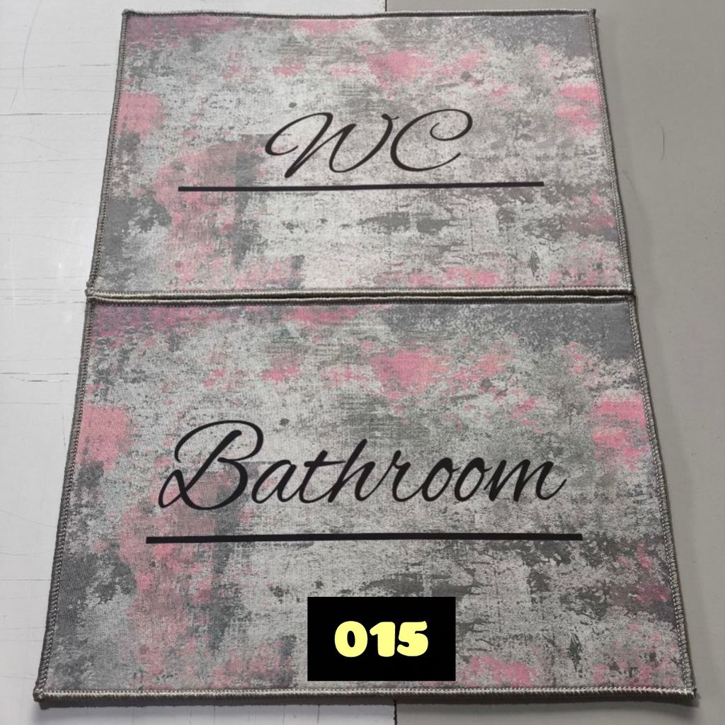 خرید انلاین پادری فرشینه حمام و دستشویی 50 در 80 ست دو عددی مخمل شانل ( پس کرایه)