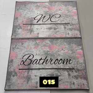 خرید انلاین پادری فرشینه حمام و دستشویی 50 در 80 ست دو عددی مخمل شانل ( پس کرایه)