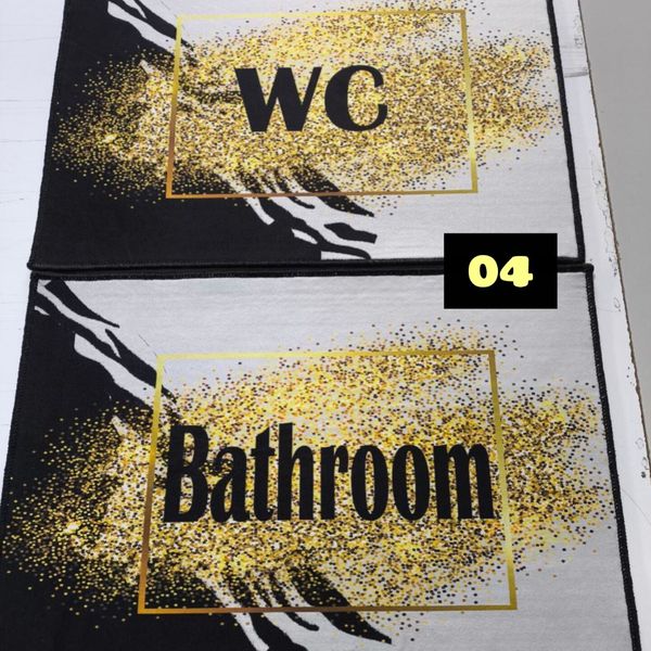 پادری فرشینه حمام و دستشویی 50 در 80 ست دو عددی مخمل شانل ( پس کرایه)