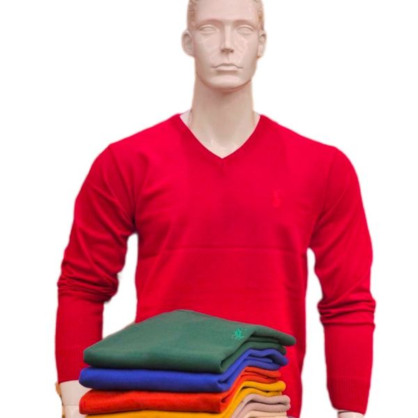 بافت مردانه یقه هفت ساده سایز ایکس لارج XL