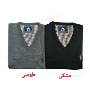 خرید انلاین پلیور بافت مردانه یقه هفت ساده سایز 2XL