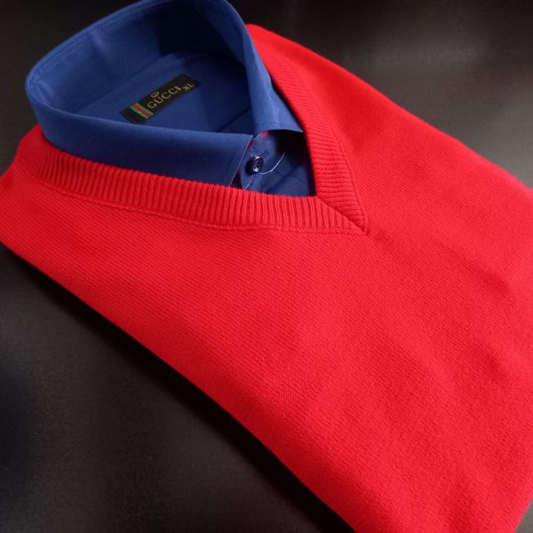 پلیور بافت مردانه یقه هفت ساده سایز 2XL