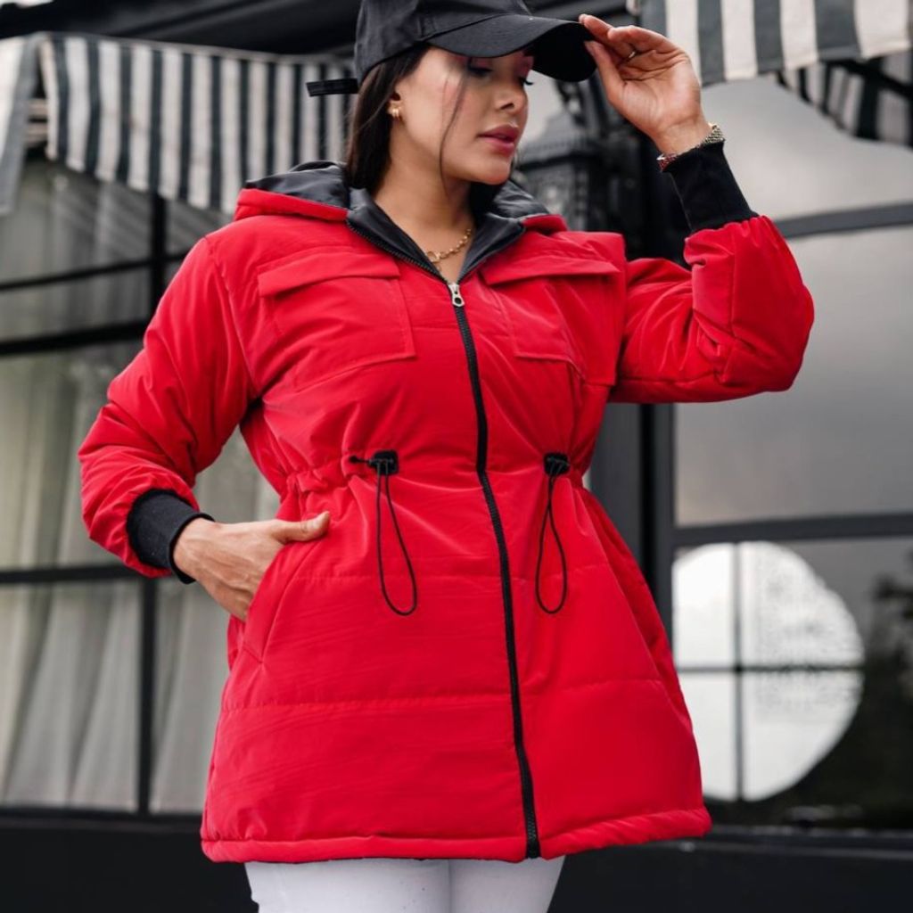 قیمت ارزان کاپشن سیلیکونی 4 جیب