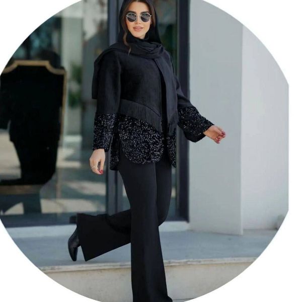 کت  زنانه  طرح مخمل پولکی