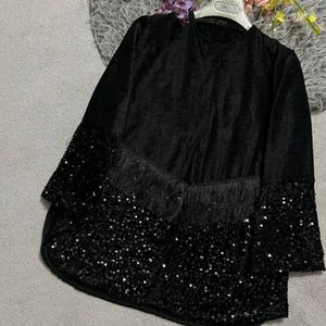 خرید آنلاین کت  زنانه  طرح مخمل پولکی