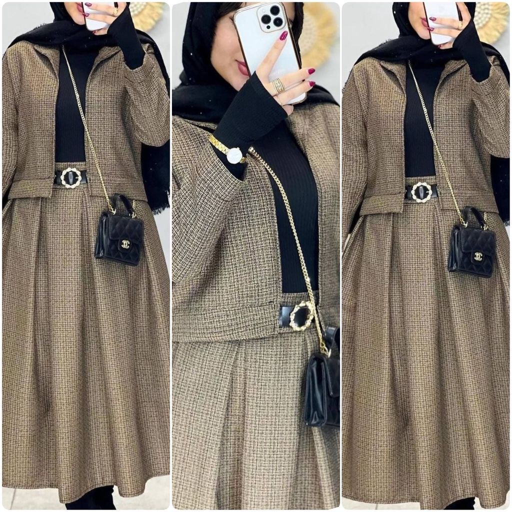 خرید اینترنتی کت و دامن زنانه طرح چیکو