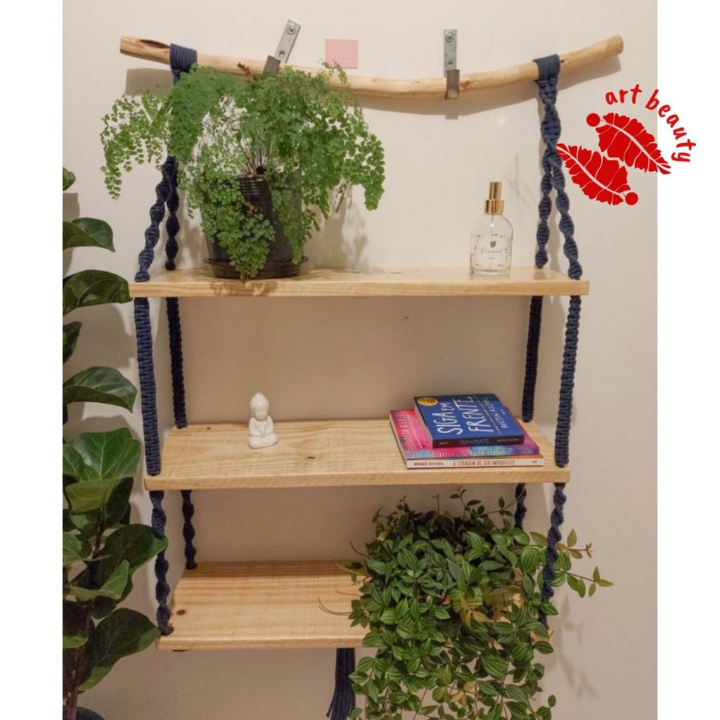 قیمت شلف اویز مکرومه بافی دکوراتیو طرح ویدا