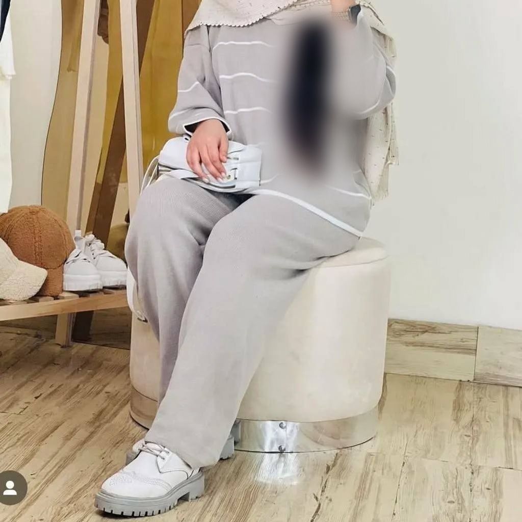 خرید انلاین ست بافت بلوز و شلوار پینترستی کد 30