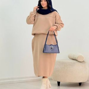 ست بلوز و دامن یقه دار