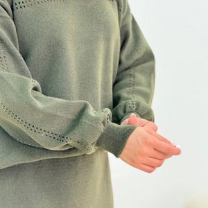 خرید آنلاین ست بلوز و دامن یقه دار