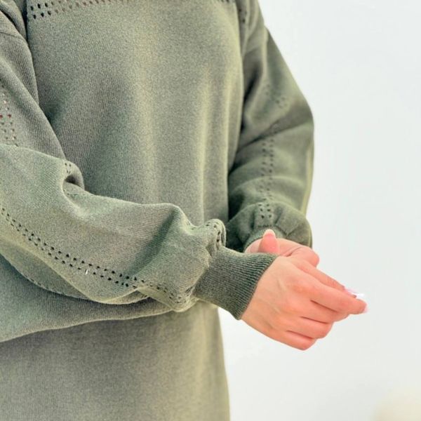 ست بلوز و دامن یقه دار