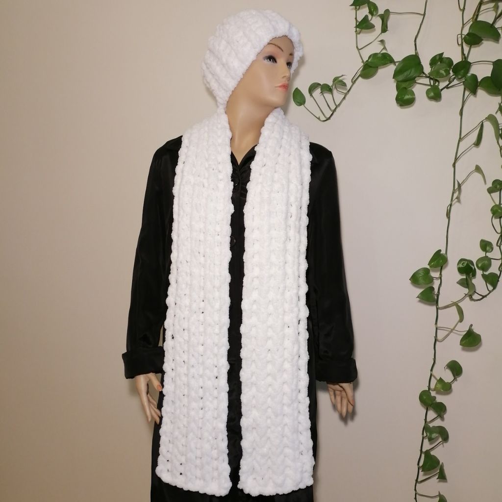 خرید اینترنتی ست کلاه شالگردن هدبند دستبافت آلیزپافی کد 0701