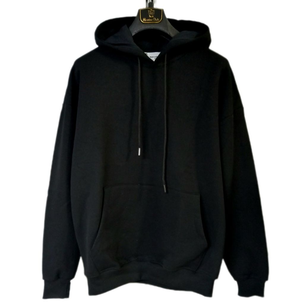 فروش اینترنتی هودی مردانه ساده مچینست قواره باکسی مشکی