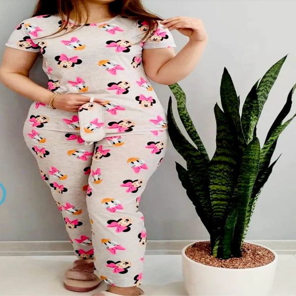 تیشرت شلوار زنانه دورس سه نخ پنبه