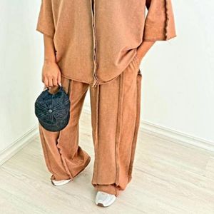 فروش اینترنتی تیشرت شلوار زنانه دورس سه نخ پنبه