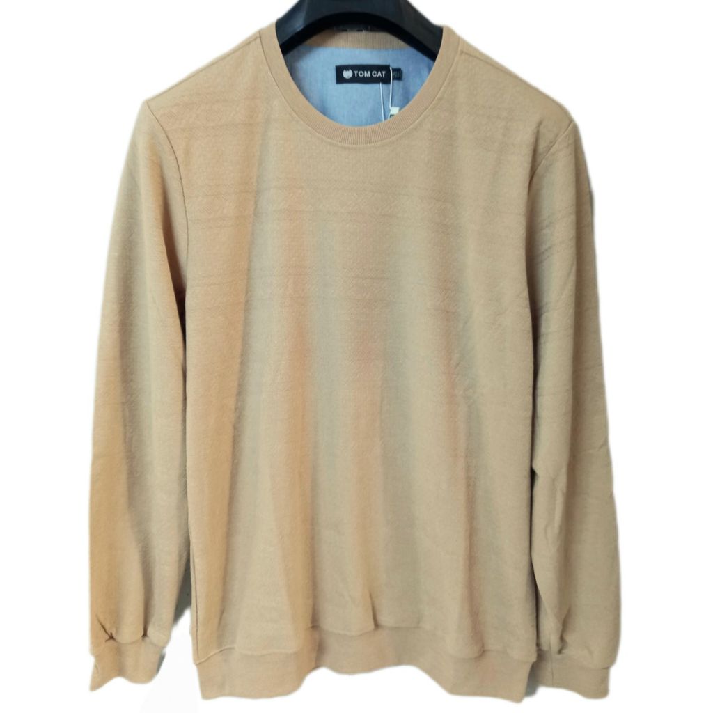 فروش اینترنتی بلوز یقه گرد مردانه پاییزه مراکشی پنبه