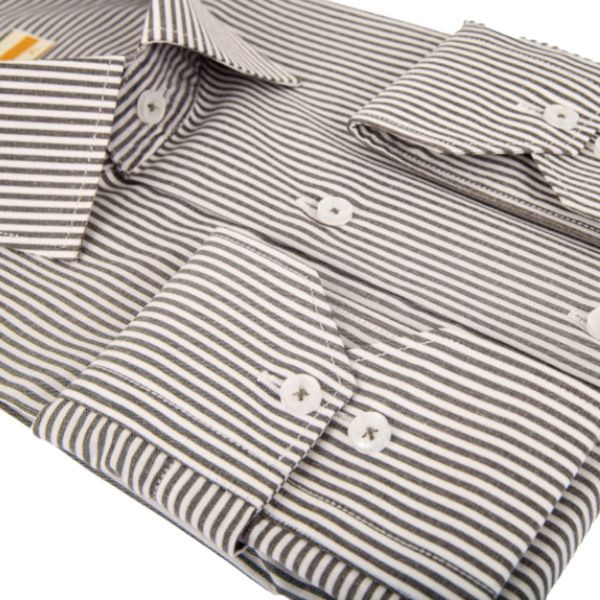 پیراهن مردانه دیپلمات رنگ طوسی تیره کد 5250