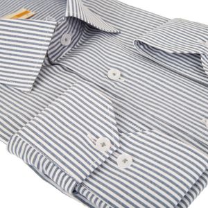 فروش اینترنتی پیراهن مردانه دیپلمات رنگ طوسی آبی کد 5251