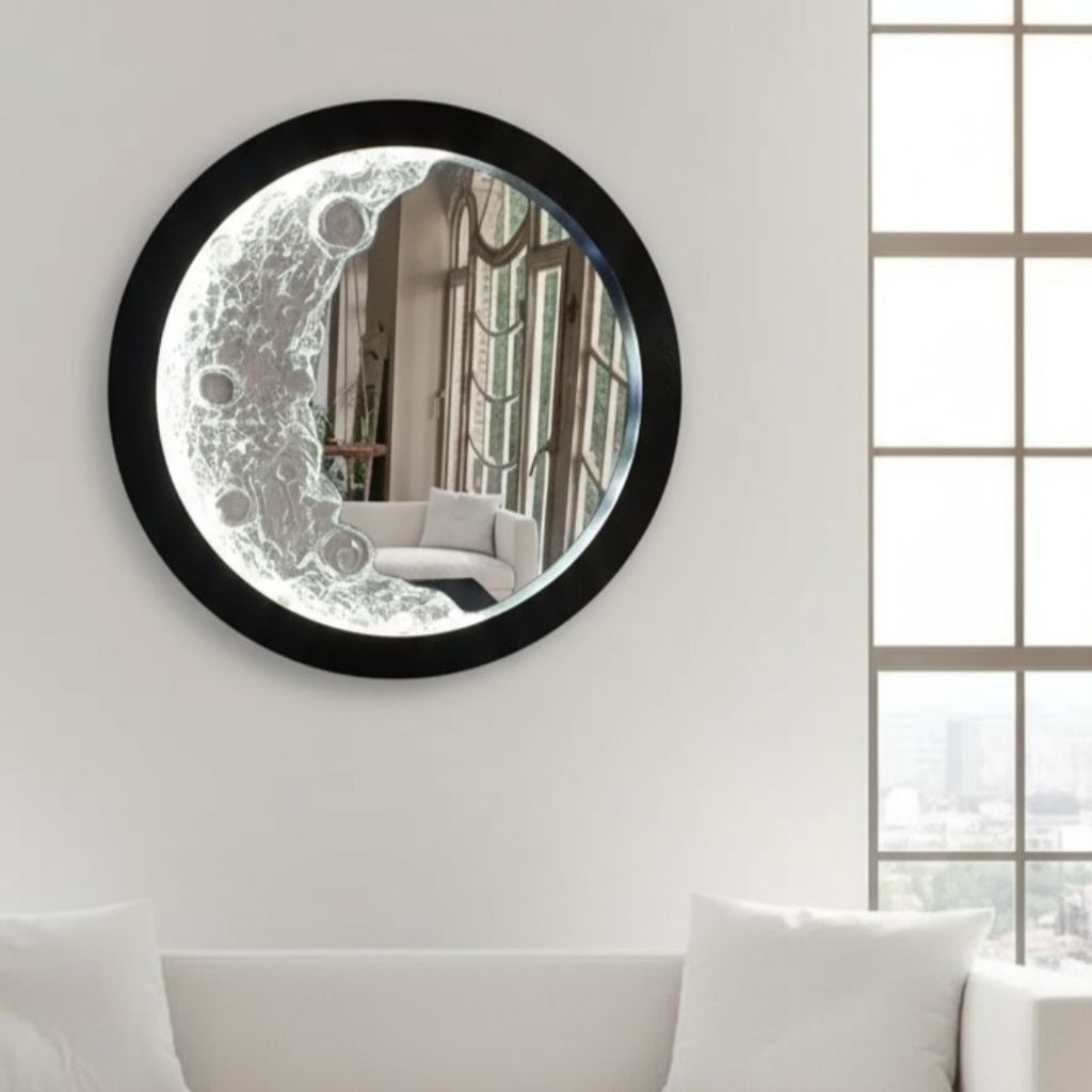 فروش اینترنتی آینه دکوراتیو طرح ماه