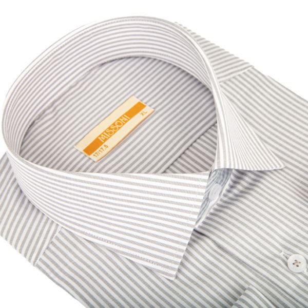 پیراهن مردانه دیپلمات رنگ طوسی روشن کد 5252