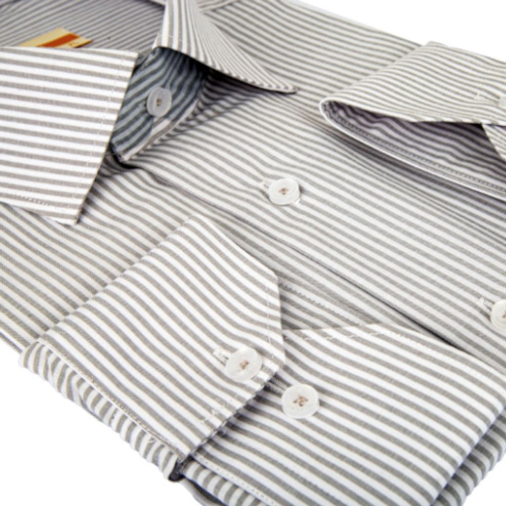 فروش اینترنتی پیراهن مردانه دیپلمات رنگ طوسی روشن کد 5252