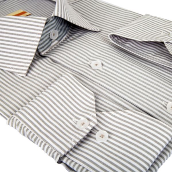 پیراهن مردانه دیپلمات رنگ طوسی روشن کد 5252