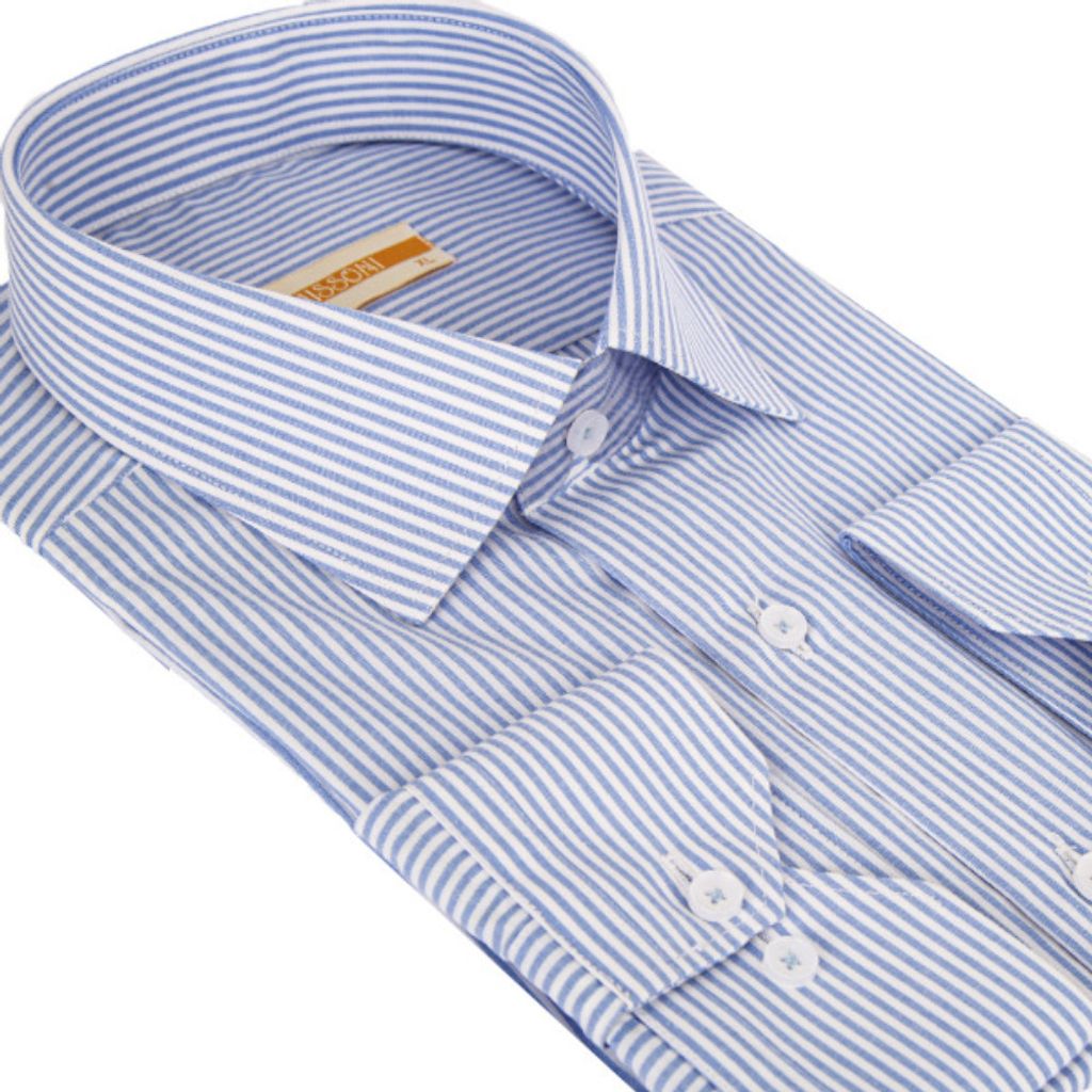 خرید اینترنتی پیراهن مردانه دیپلمات رنگ آبی کد 5253