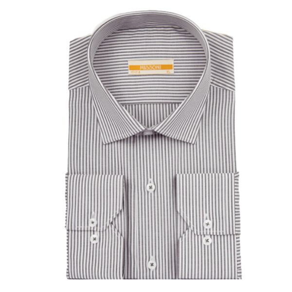 پیراهن مردانه دیپلمات رنگ طوسی کد 5254